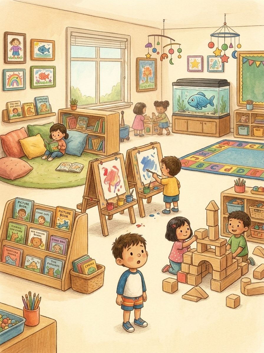 A page from Charlie's First Day of TK
