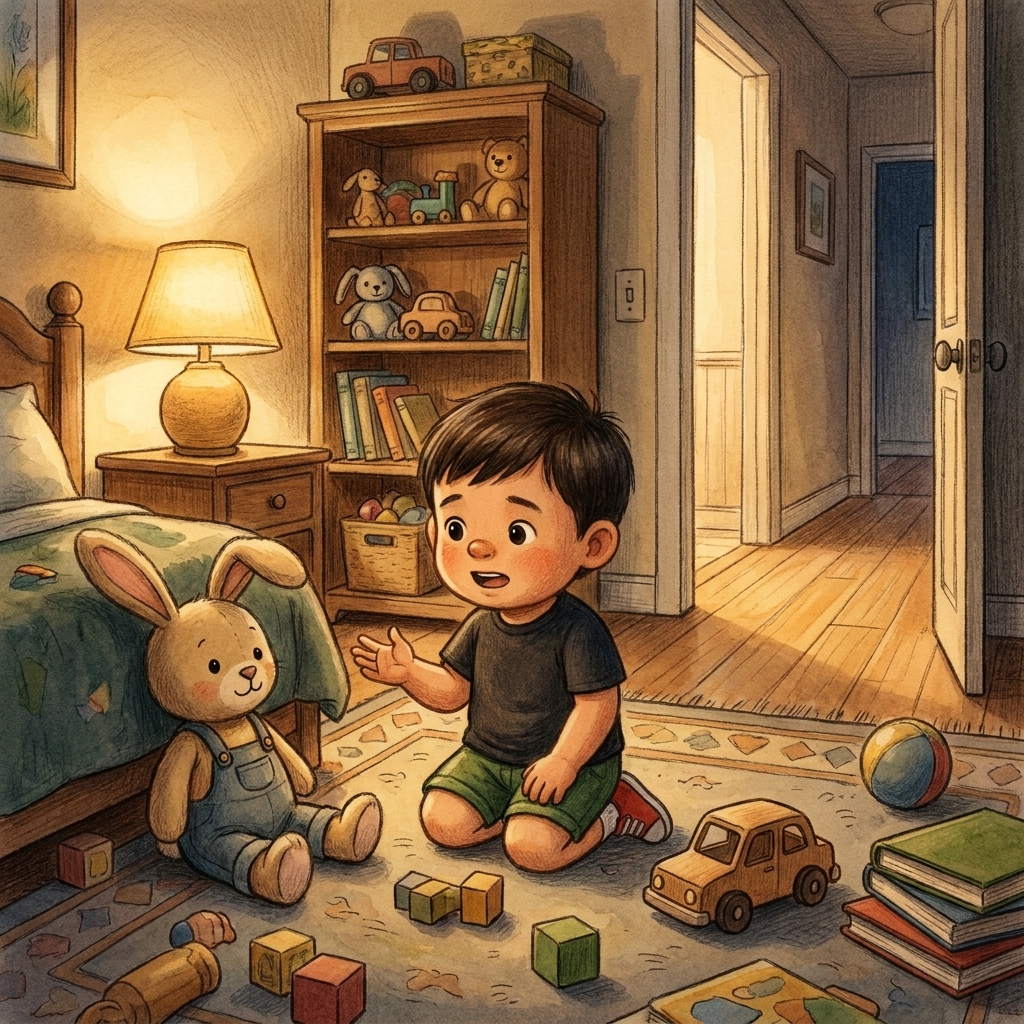A page from Teddy and the Lost Toy